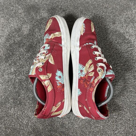 VANS Chukka Low Aloha Chili Pepper Mens Sz 11 Red Tropical Print Pro Skate Shoes main image 9